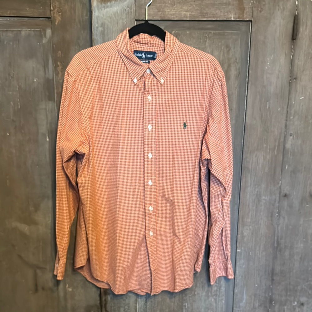 Polo by Ralph Lauren Orange Casual Button Down Shirt XL